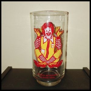 Vintage McDonald's Ronald McDonald Collector's Series Drinking Glass, 1970s